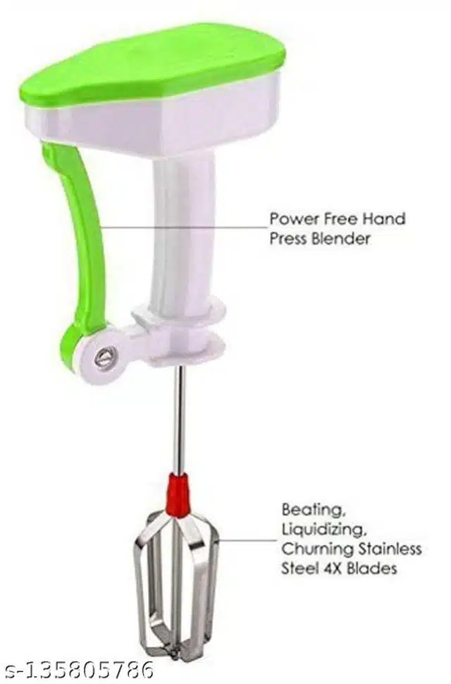 Stainless Steel Manual Hand Blender (Assorted)