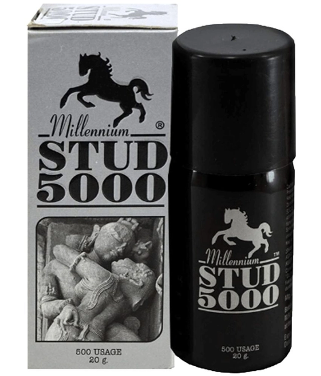 Combo of Millennium Stud 5000 Timing Spray (20 g) & Double Power Sanda Oil (15 ml) for Men (Set of 2)