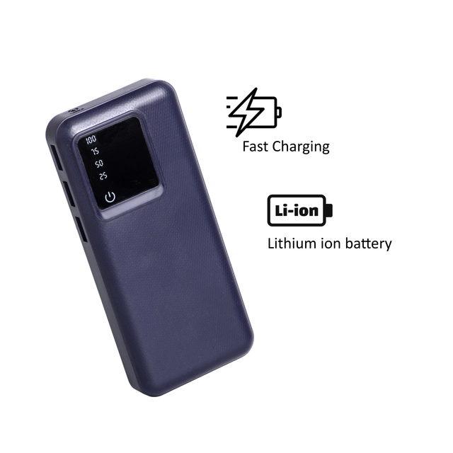 Fast Charging Power Bank (Blue, 20000 Mah)