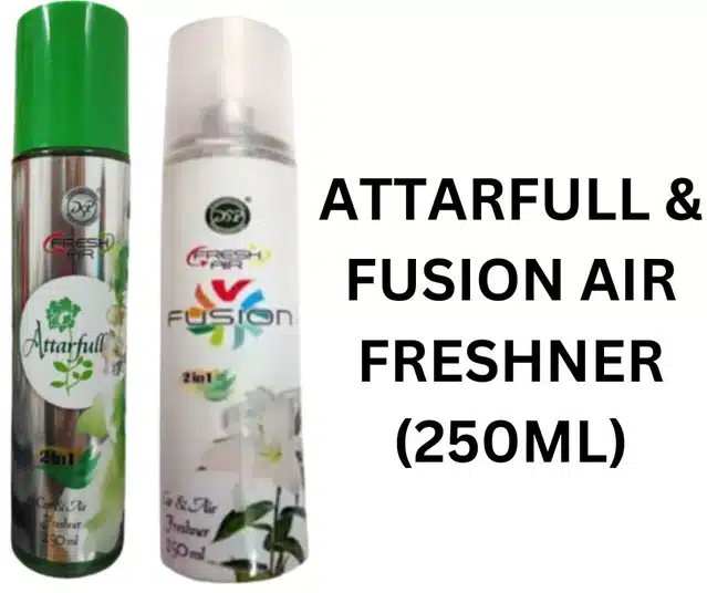 DSP Atterfull with Fusion 2 in 1 Car & Air Freshener (Pack of 2, 250 ml)