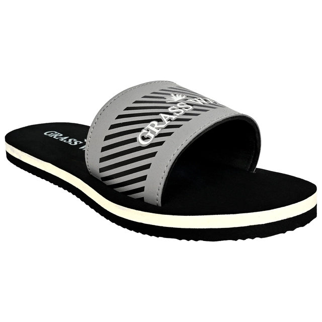 Sliders for Men (Grey & Black, 6)