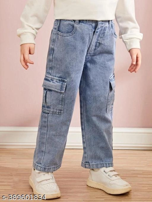 Denim Jeans for Boys (Blue, 3-4 Years)