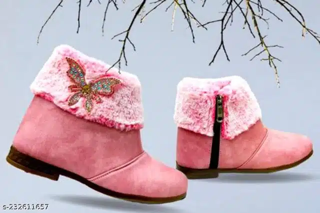 Boots for Girls (Pink, 18-24 Months)