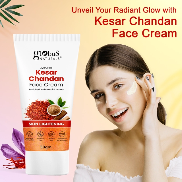 Globus Naturals Daily Glow Kesar Chandan Face Cream (50 g)