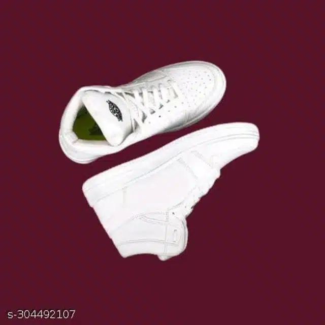 Casual Shoes for Men (White, 6)