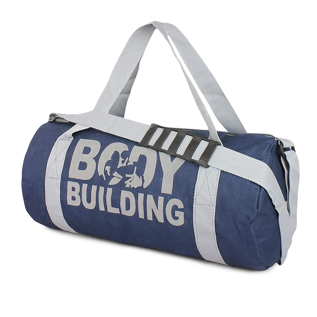 Polyester Printed Gym Bag for Men & Women (Blue)