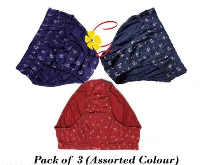 Women's Panties (Pack of 3) (Assorted, XS)