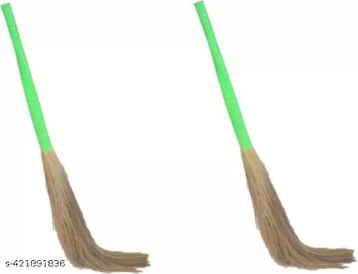 Laxmi Grass Broom (Multicolor, Pack of 3)