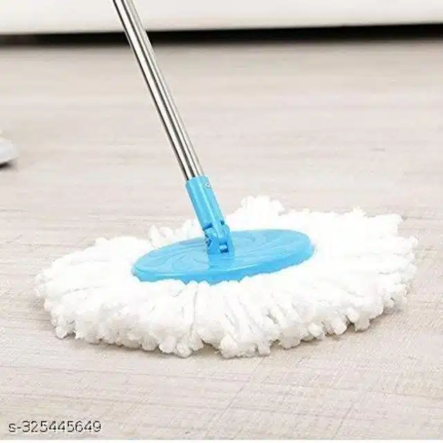 360° Rotate Stainless Steel Mop Stick (Blue)