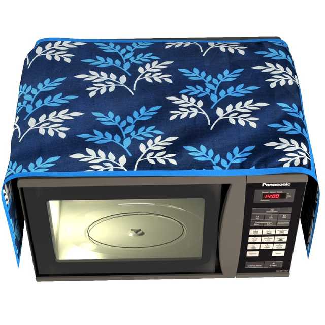 Aradhya Enterprises Polyester Oven Top Cover With 4 Pockets Suitable For Upto 30 Litre Capacity (Blue, 14X36 Inches) (Wi-02)