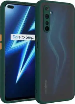 बैक कवर फॉर Realme 6 Pro बैक केस फुल कैमरा प्रोटेक्शन स्मोक मैट फिनिश कवर