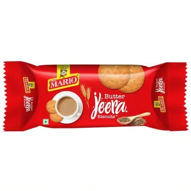 Mario Butter Jeera Biscuits 6X75 g (Pack Of 6)