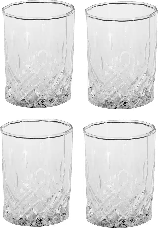 Liquor cum Cocktail Glasses (Transparent, 200 ml) (Pack of 4)