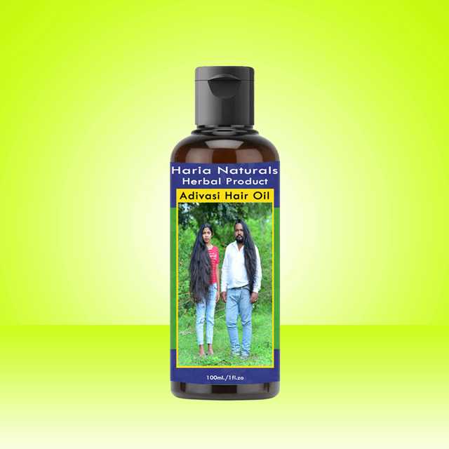 Haria Naturals Pure Adivasi Vishvambhari Medicine All Type of Hair Problem Herbal Growth Hair Oil (100 ml) (Pack Of 1) (B-14822)
