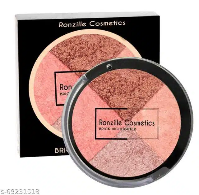 Ronzille Shimmer Baked Blush (Golden Orange)