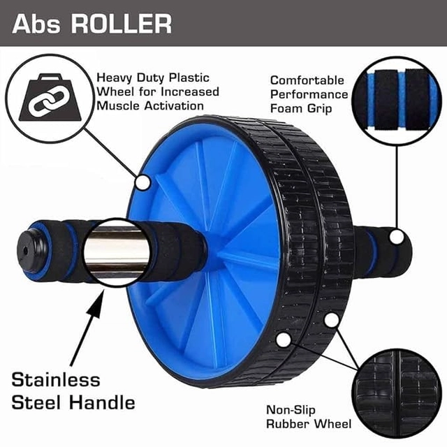 Ab Wheel Roller for Men & Women (Multicolor)