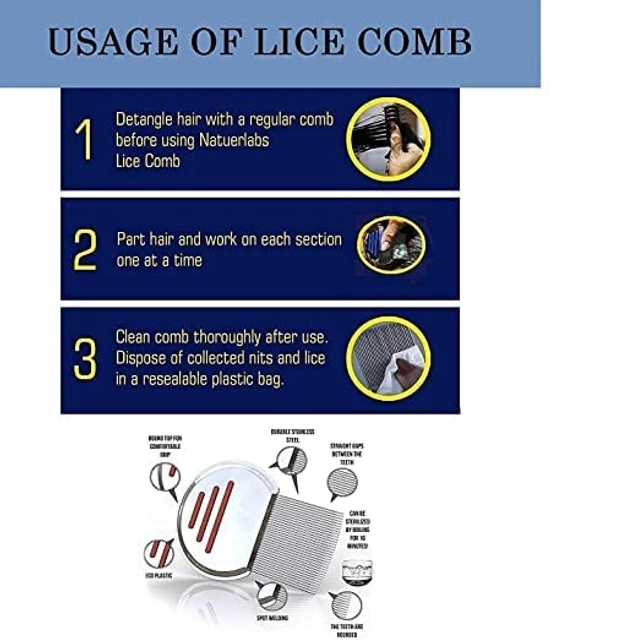 Professional Stainless Steel Lice Remover (Multicolor)