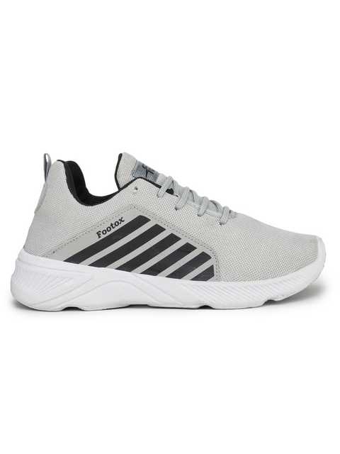 Footox Casual Men Casual Shoes (Grey, 11) (FF-35)