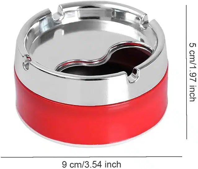 Stainless Steel Ashtrays (Assorted, Pack of 2)