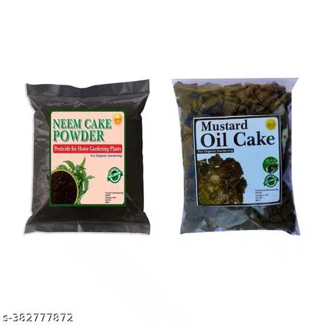 2 in 1 Neem Cake with Mustard Cake Fertilizer (450 g, Pack of 2)