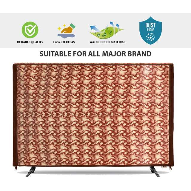 E-Retailer Transparent LCD/LED T.V Protector Cover With Zipper Enclosure for 42 Inch Suitable for All Major Brand & Model (Brown, 39x3x24 Inches) (ER-219)