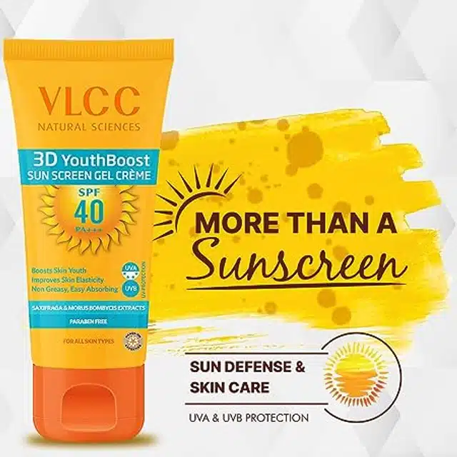 Vlcc 3D Youth Spf40 Sunscreen Gel Cream 125 g