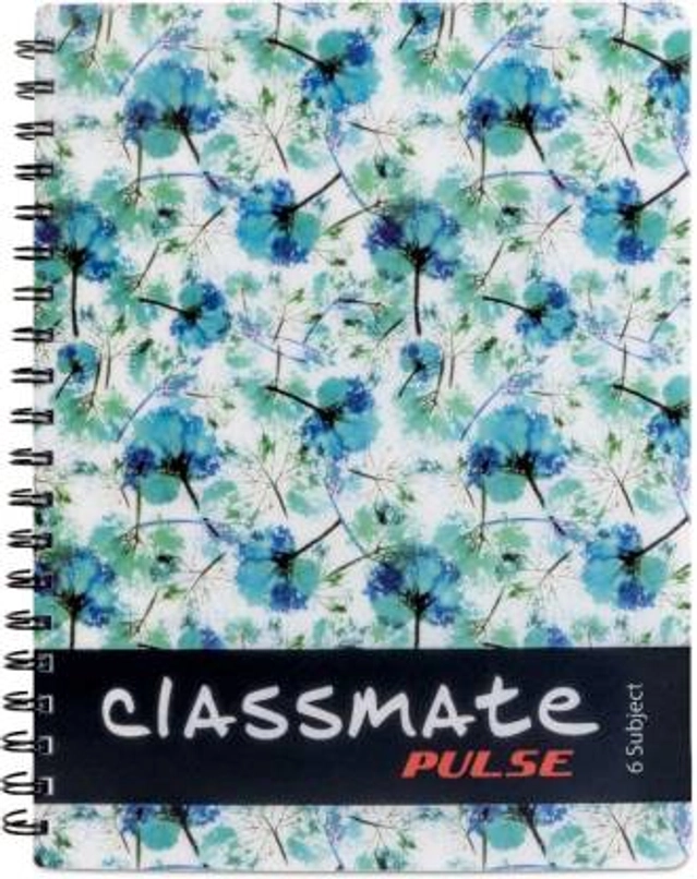 CLASSMATE Pulse Regular Plain Notebook (300 Pages, Multicolor, Pack of 1)