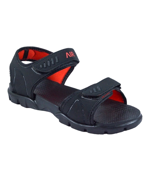 Sandals for Kids (Black & Blue, 12 C)