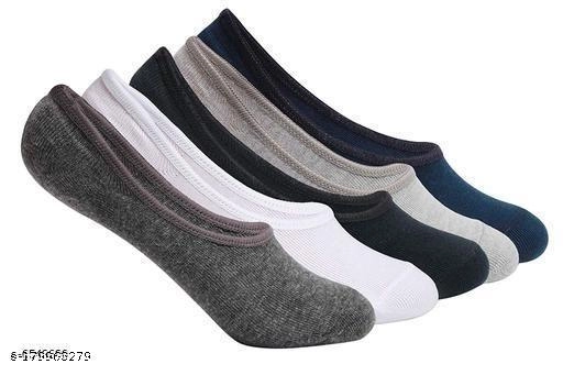 Cotton Socks for Men & Women (Multicolor, Set of 5)