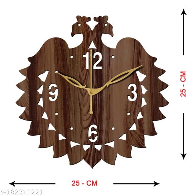 Wooden Wall Clock (Brown)