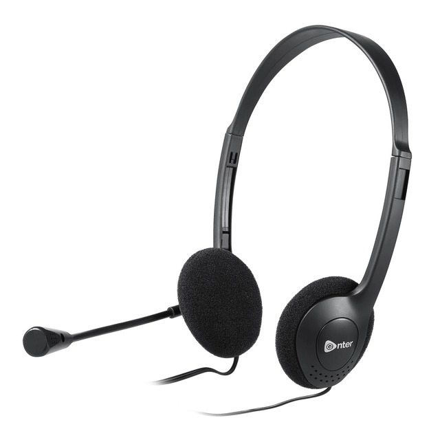 Enter Wired Over Ear Headphone with Mic (Black)