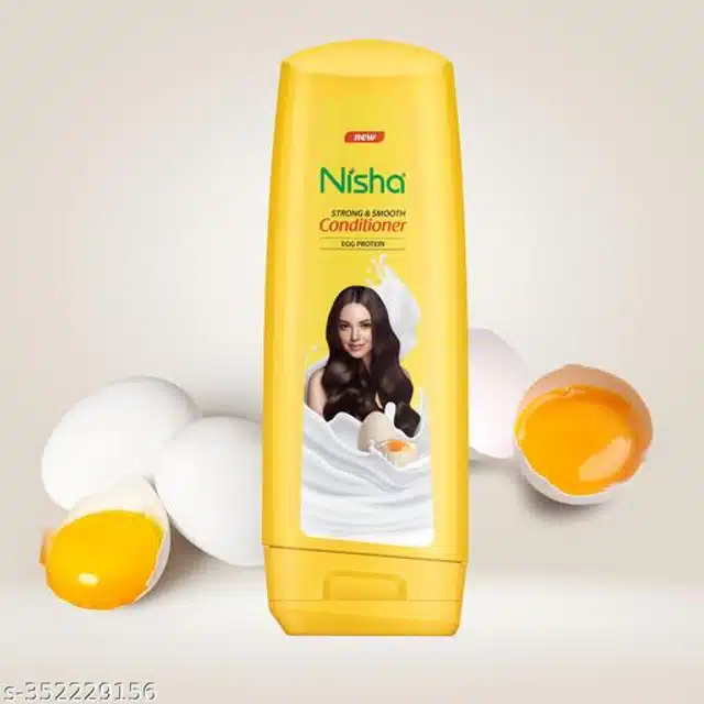 Nisha Egg Protein Hair Conditioner Bottle (180 ml, Pack of 3)