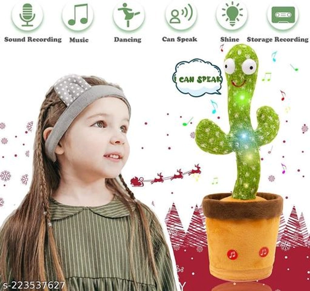 Plastic Dancing Cactus Toy for Kids (Green)