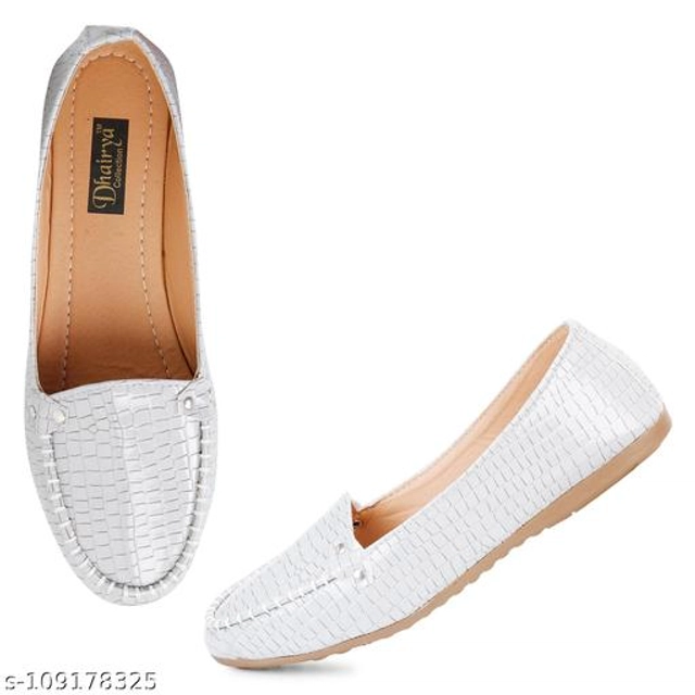 Loafers for Women (Grey & Beige, 3)