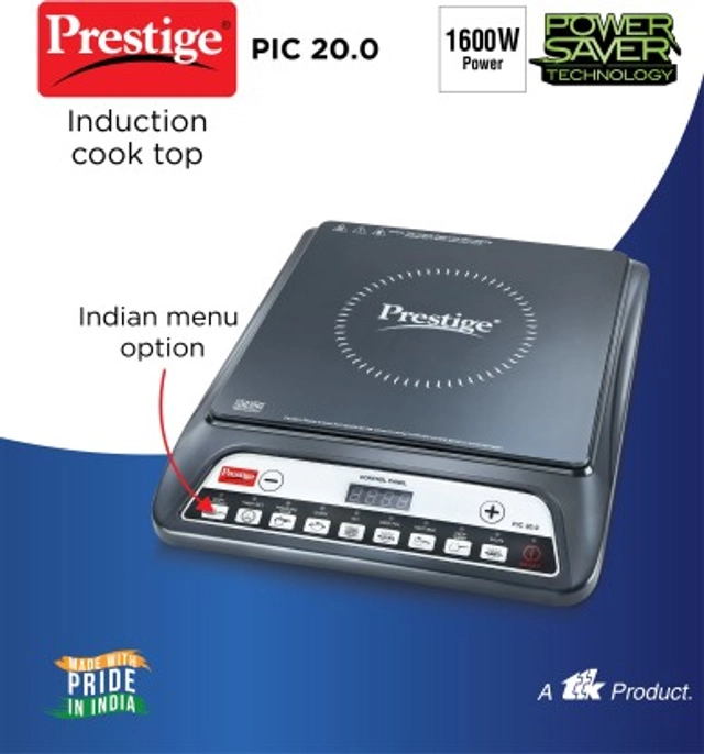 PRESTIGE PIC 20.0 Induction Cooktop (1600 Watt, Pack of 1)