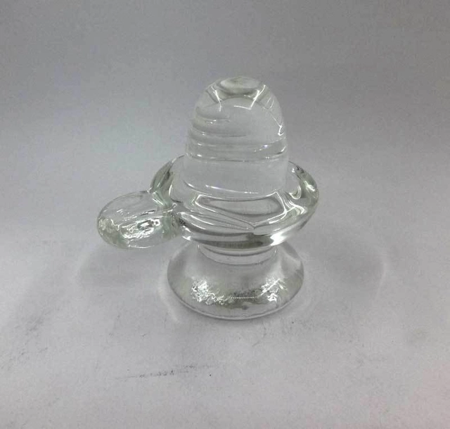 Brass Shivling Idol (Transparent, 2.8 cm)