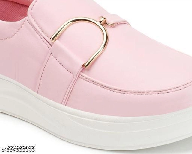 Loafers for Women (Pink, 3)