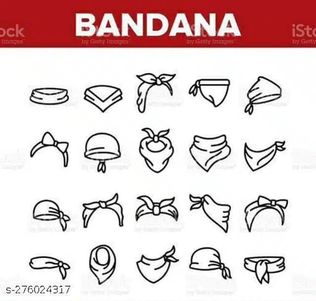 Cotton Bandana for Men & Women (Red)