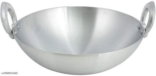 Stainless Steel Kadai (Silver, 2500 ml)