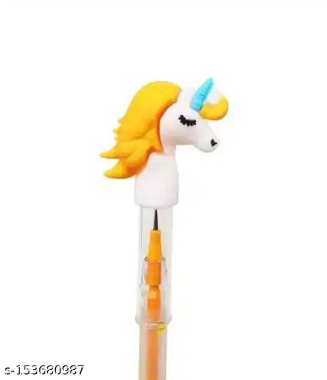 Combo of 2 Eraser with 2 Unicorn Pencil (Multicolor, Set of 4)