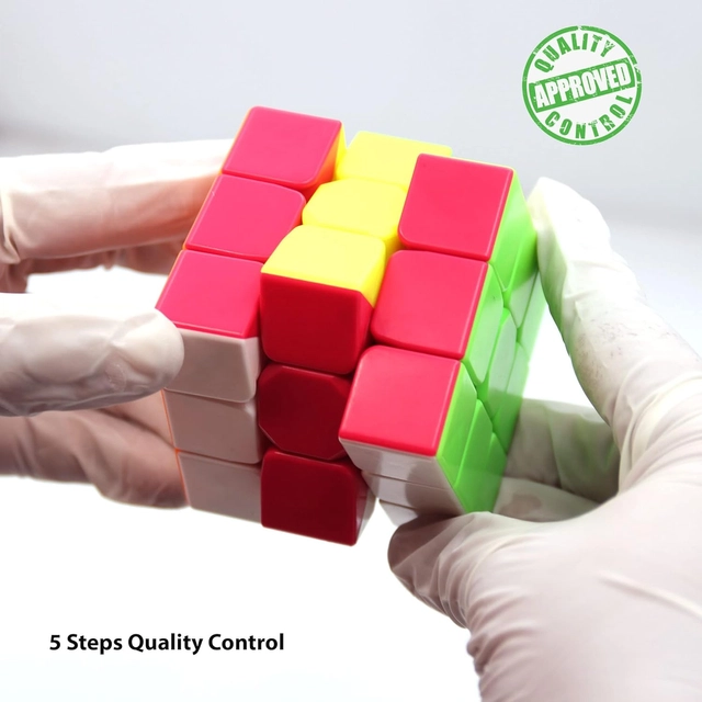 Plastic Rubik Cubes for Boys & Girls (Multicolor)