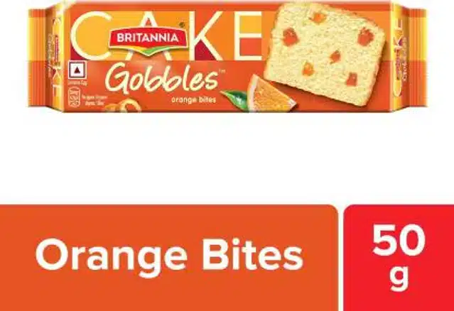 Britannia gobbles Orange,  Bites 50g (Pack of 3)