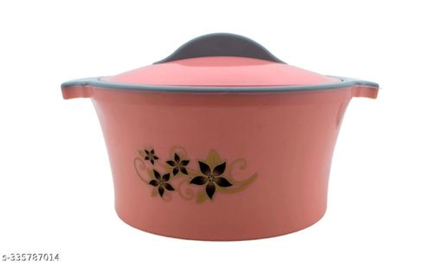 Plastic Serving Casserole (Pink, 3600 ml)