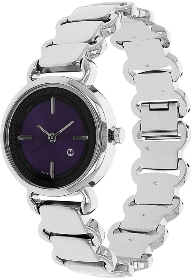 Analog Watch for Women (Silver & Black)