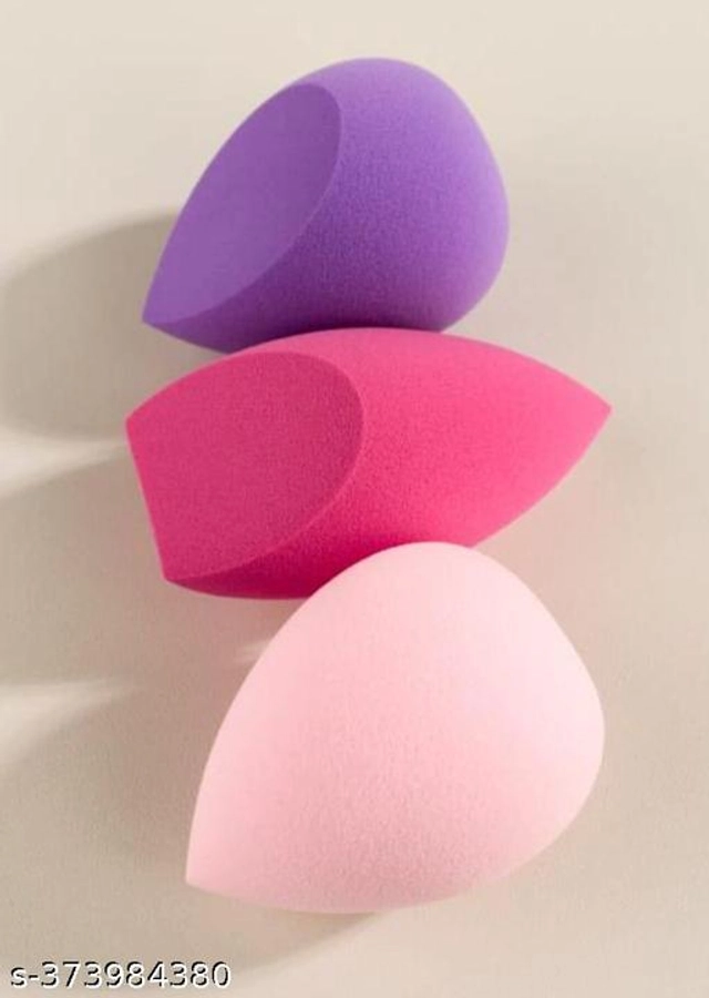 Makeup Blender Puff (Multicolor, Pack of 3)