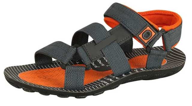 Ligera Men'S Synthetic Leather Casual Sandals (Orange, 10) (Li_015)