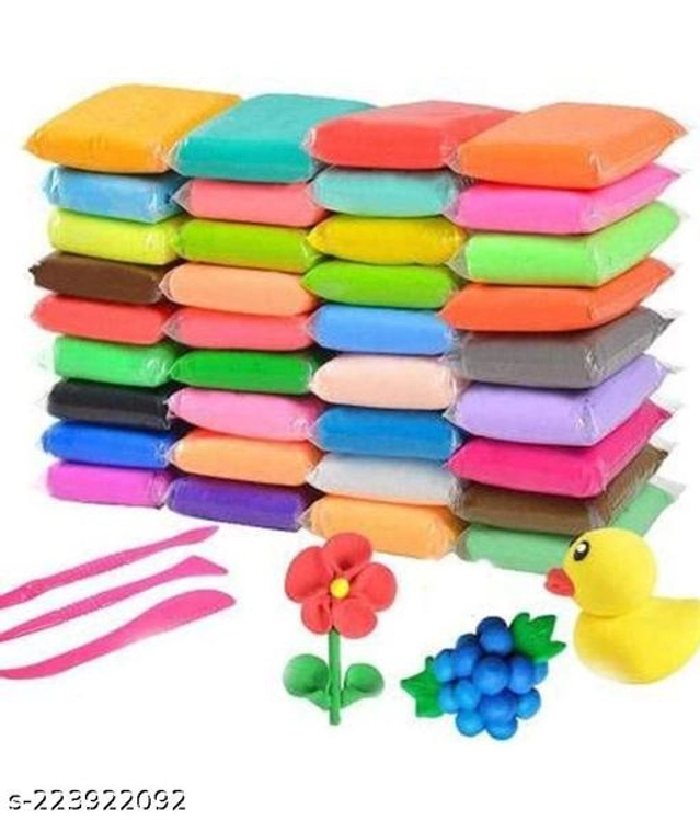 Air Dry Clay for Kids (Multicolor, Pack of 48)