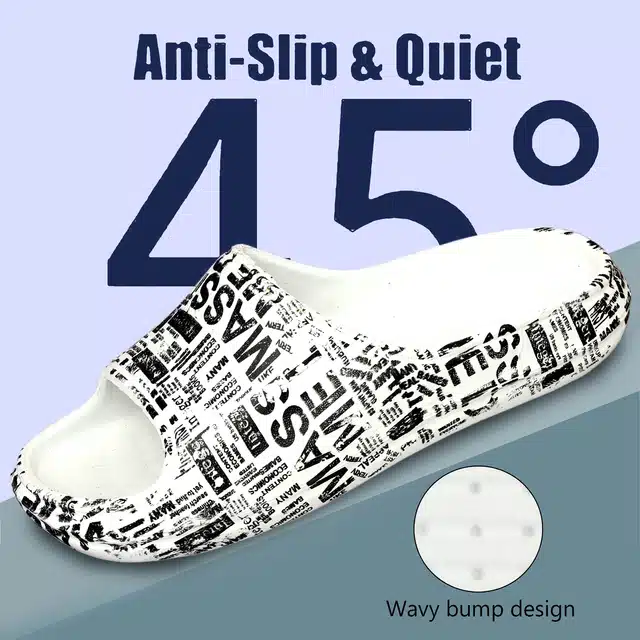 Men's Anti Slip Filp Flop (White, 9)