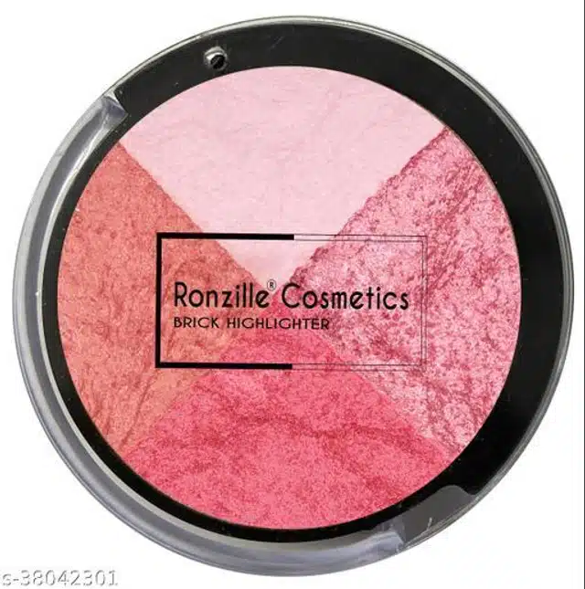 Ronzille Shimmer Baked Blush (Coral Orange)