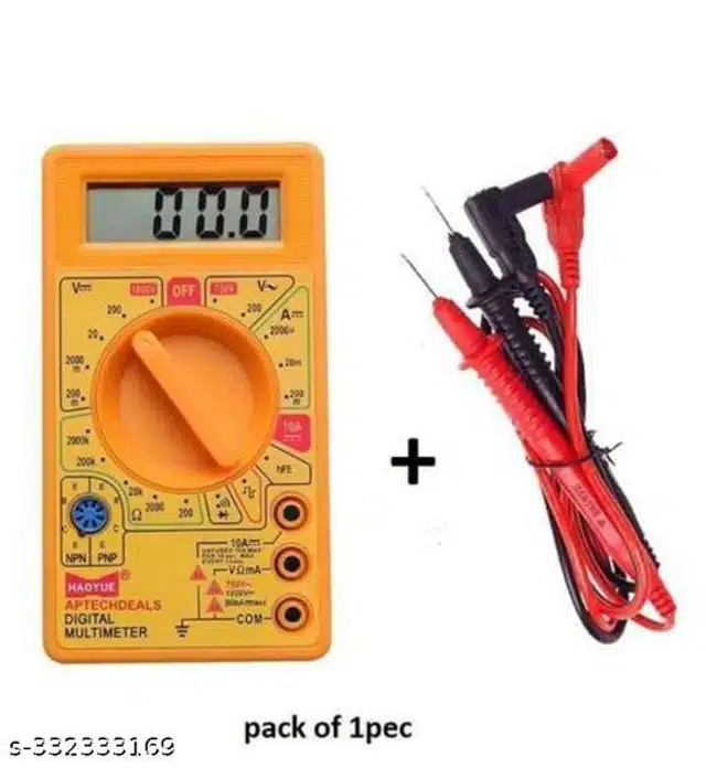 Plastic Digital Multimeter (Multicolor)